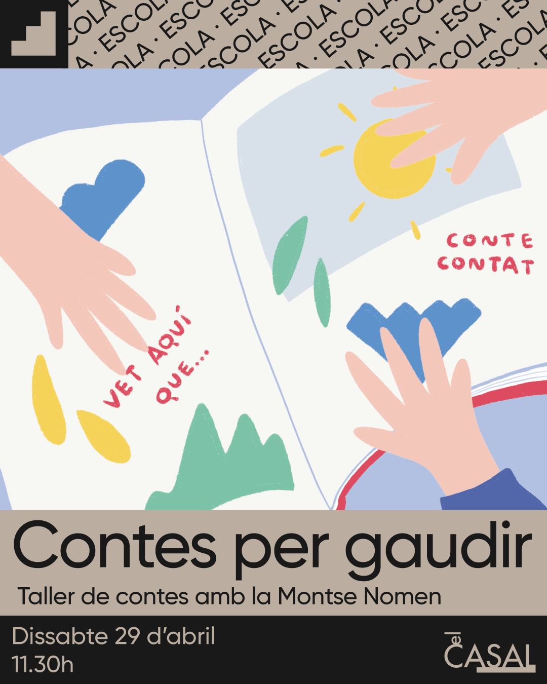 Cartell de l'activitat "Conte per gudir"