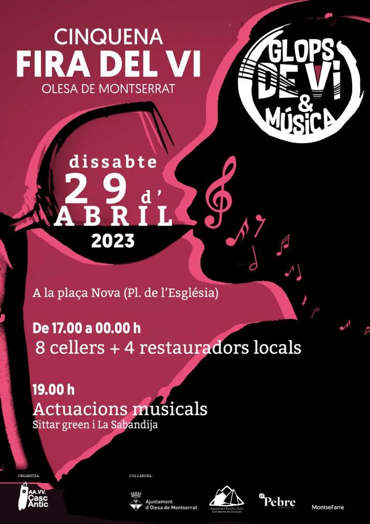 Cartell de la 5a Fira del Vi d'Olesa de Montserrat