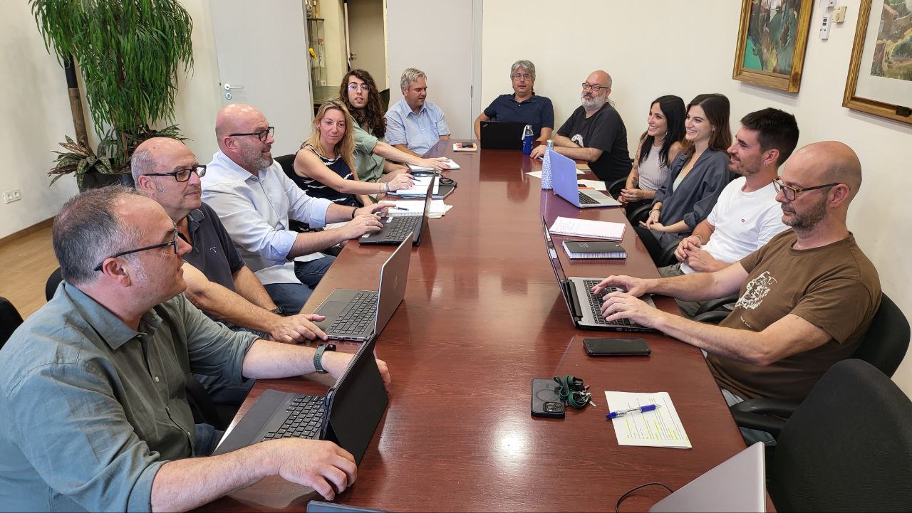 Reunió de l'equip de govern de l'Ajuntament d'Olesa