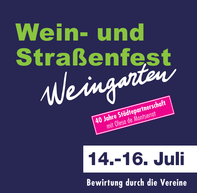 Imatge oficial de les Festes del Vi de Weingarten pel 2023