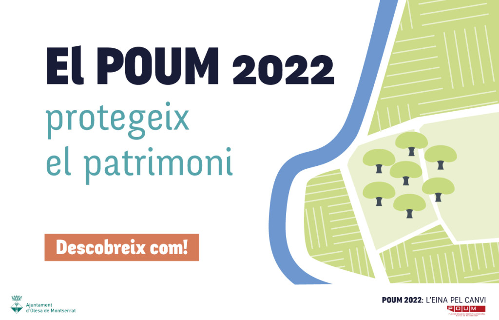 Cartell Protegeix el patrimoni. EL POUM 2022