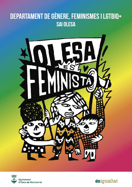 Cartell del departament de gènere, feminismes i LGTBIQ+SAI Olesa. 