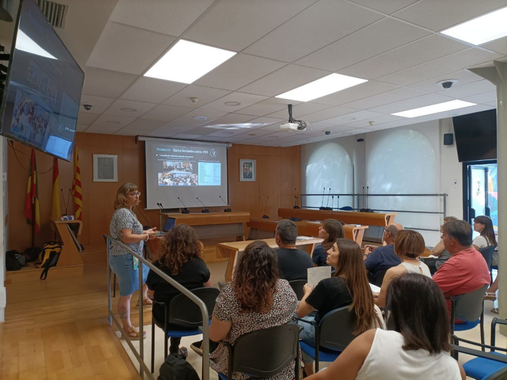 Sala de Plens acull el plenari de final de curs amb la presència de 37 agents de diferents àmbits.