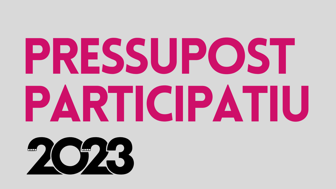 Cartell Pressupost Participatiu 2023