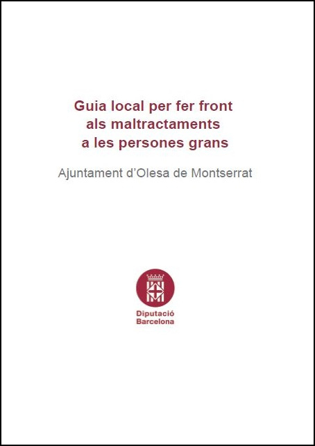 Portada de la Guia Local per fer front als maltractaments a les persones grans