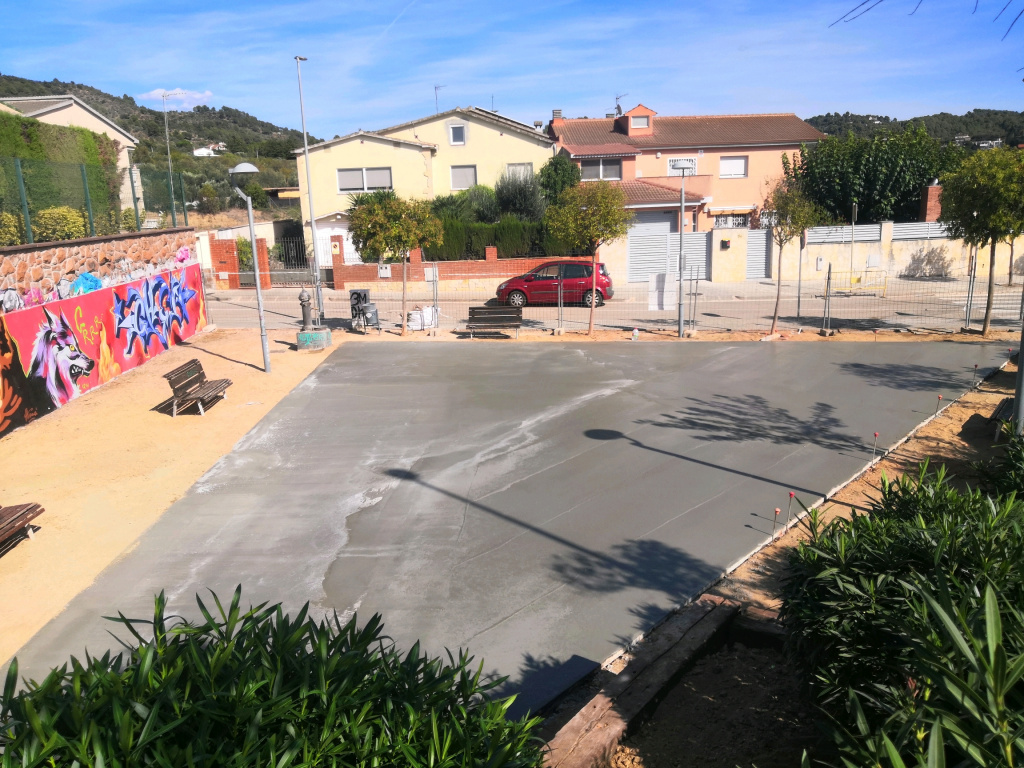 vista aèria de la zona que acollirà el parc de cal·listènia