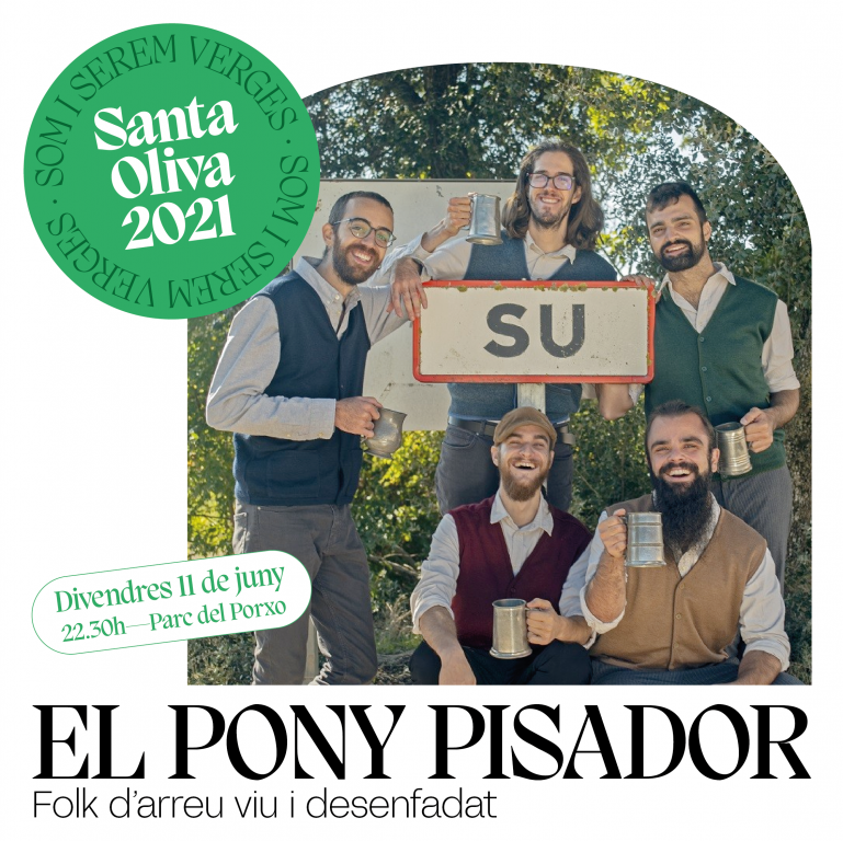 Cartell amb els integrants del grup pony pisador de folk
