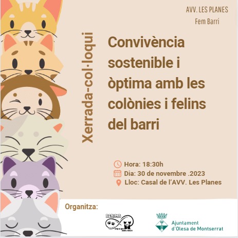 Imatge de la xerrada sobre la convivència amb els felins asilvestrats de Les Planes