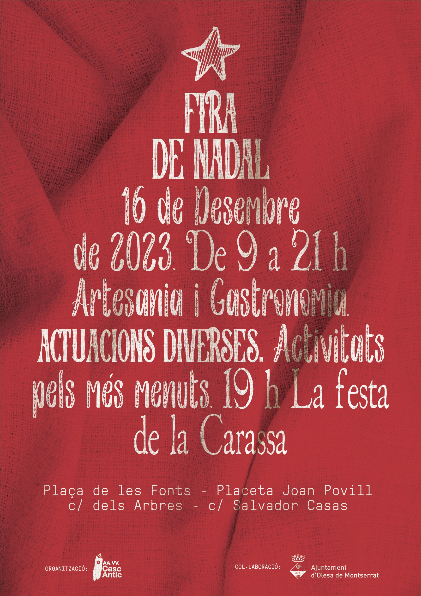 Cartell de la Fira de Nadal 2023