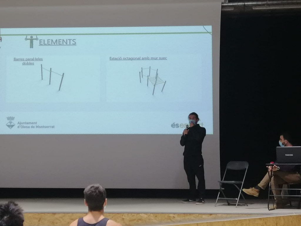Presentació del projecte del parc de cal·listènia