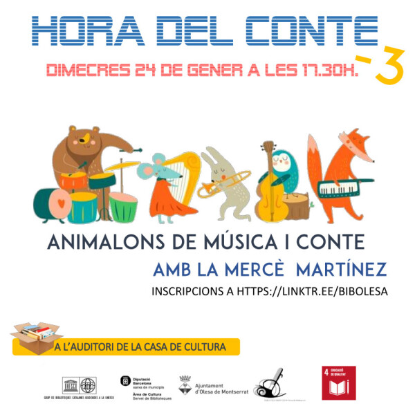 Cartell de L'Hora del Conte del 24 de gener 2024