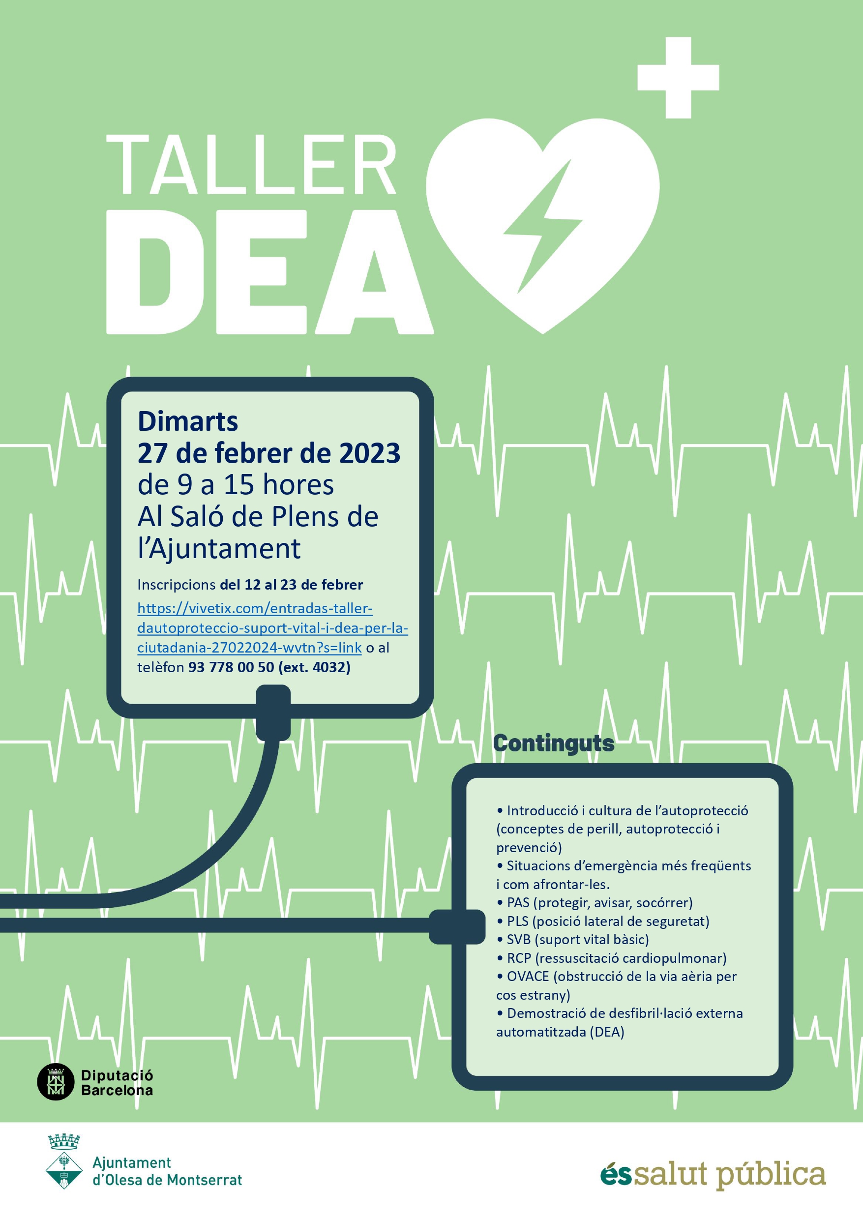 Cartell del Taller per aprendre les tècniques DEA