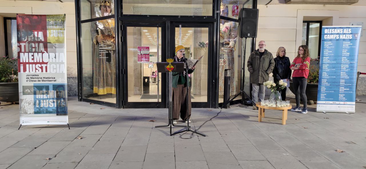 Acte d'homenatge de les víctimes olesanes de camps nazis. Gener 2024.