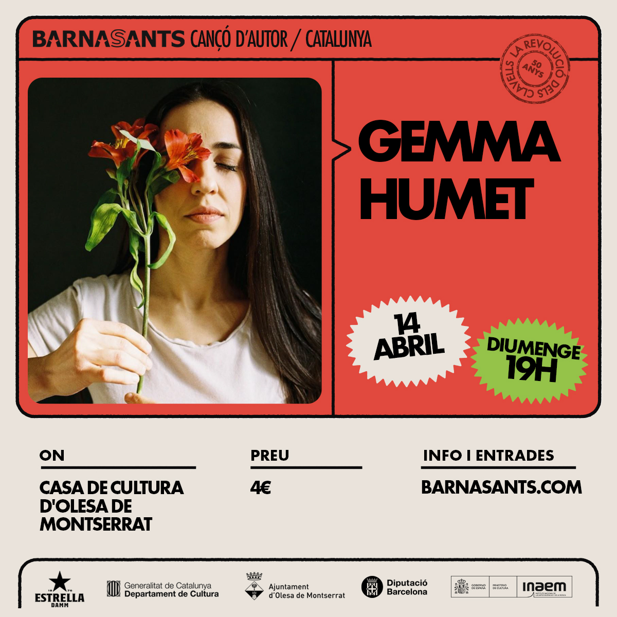 Concert de Gemma Humet en el marc del festival Barnasants 2024
