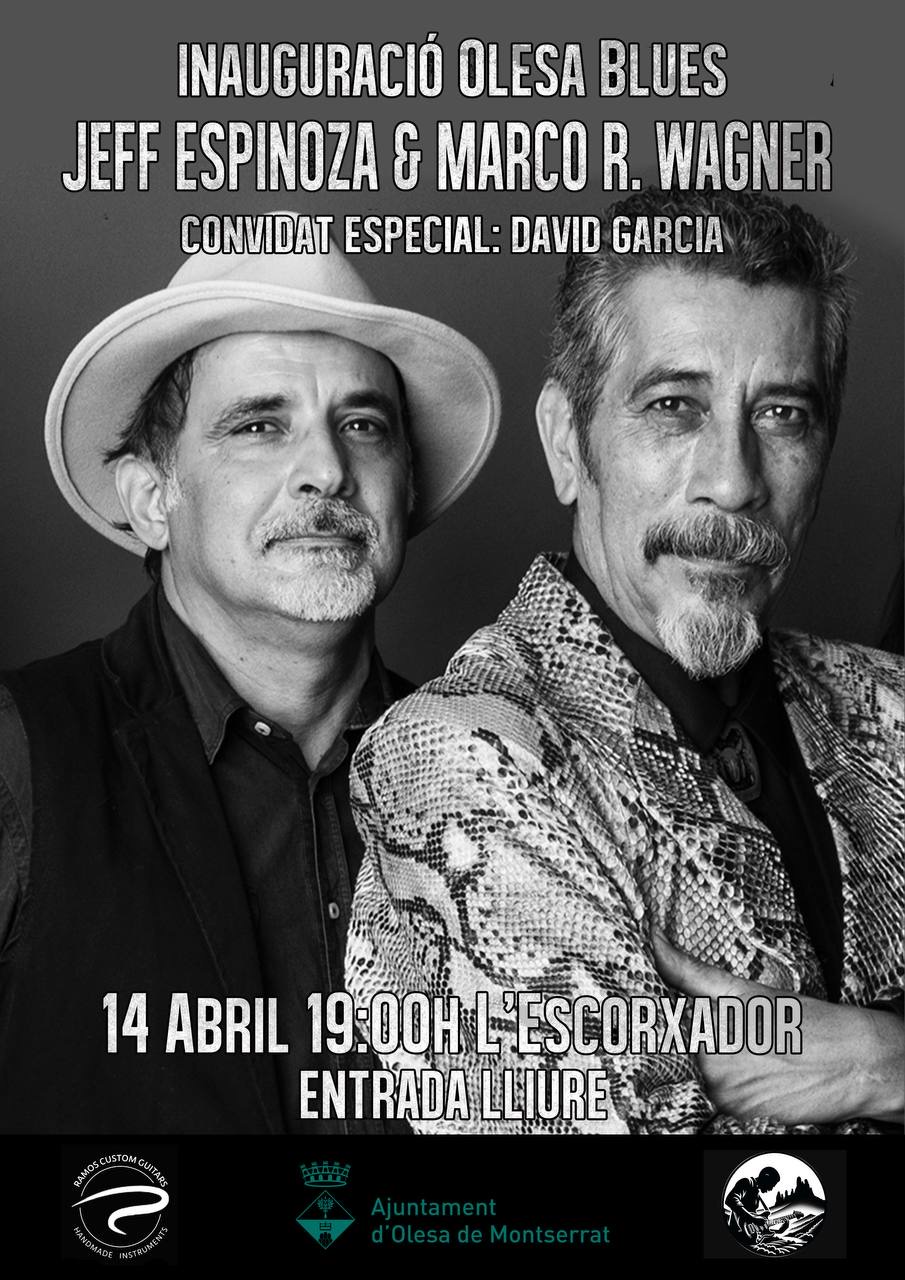 Cartell OLESA BLUES Jeff i Marco abril 2024
