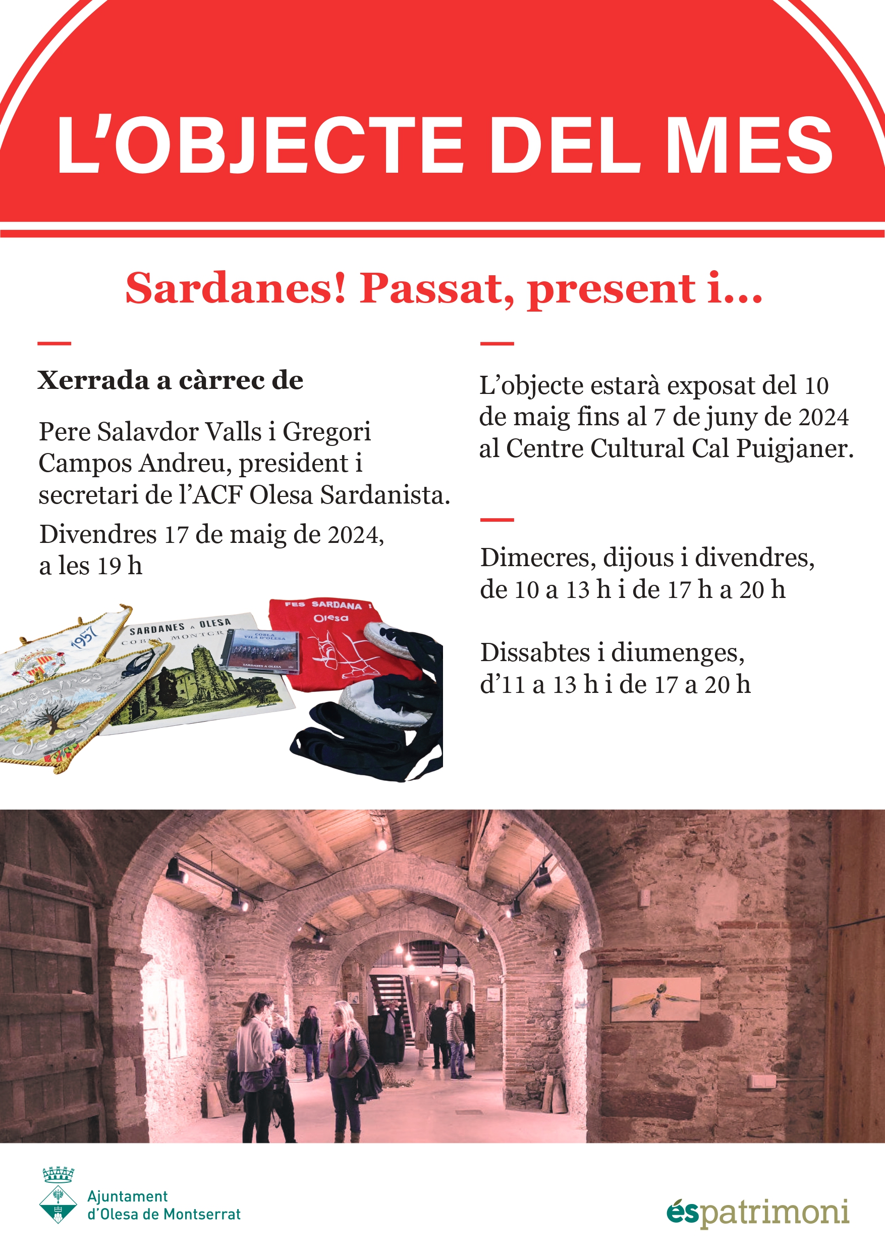 Cartell de l'Objecte del mes de maig les Sardanes