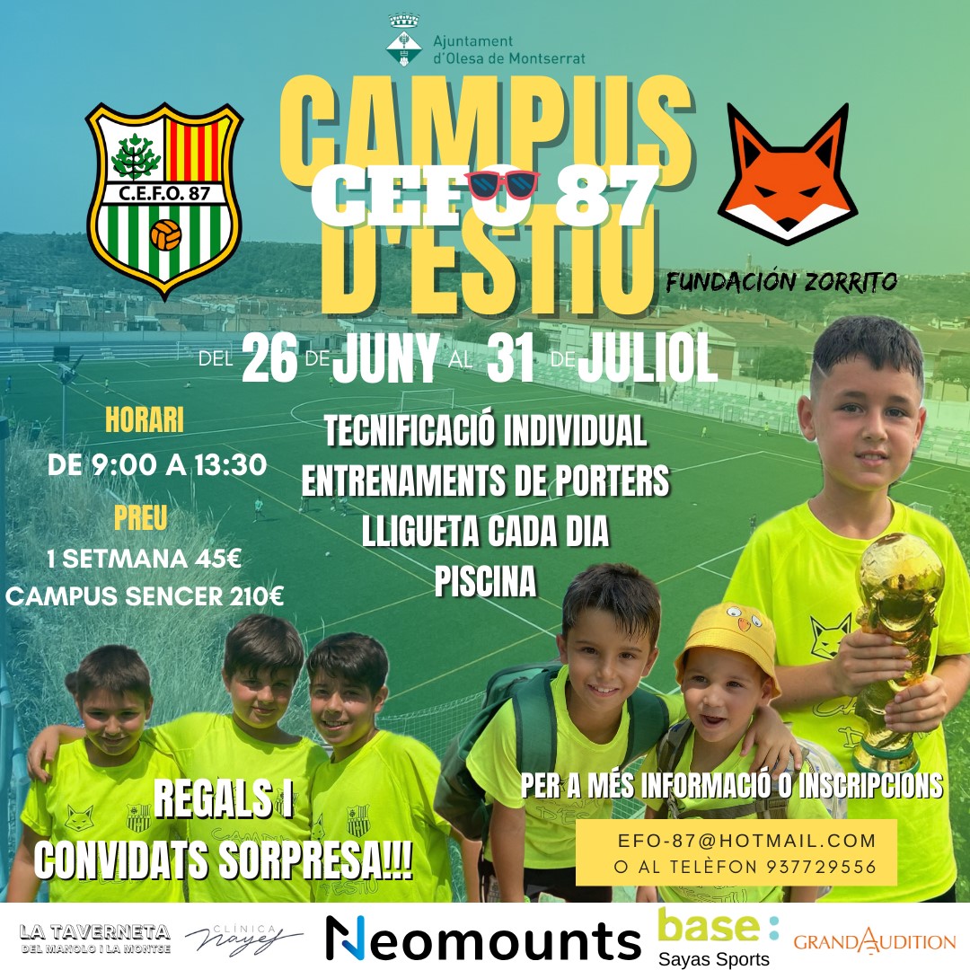 Cartell del casal d'estiu 2024 de l'EFO 