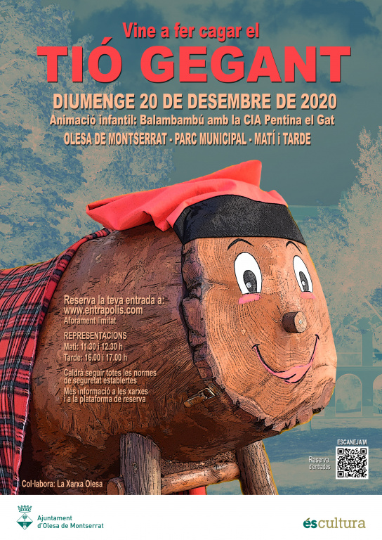 El Tió Gegant dona el tret de sortida a les activitats de Nadal organitzades pel departament de Festes