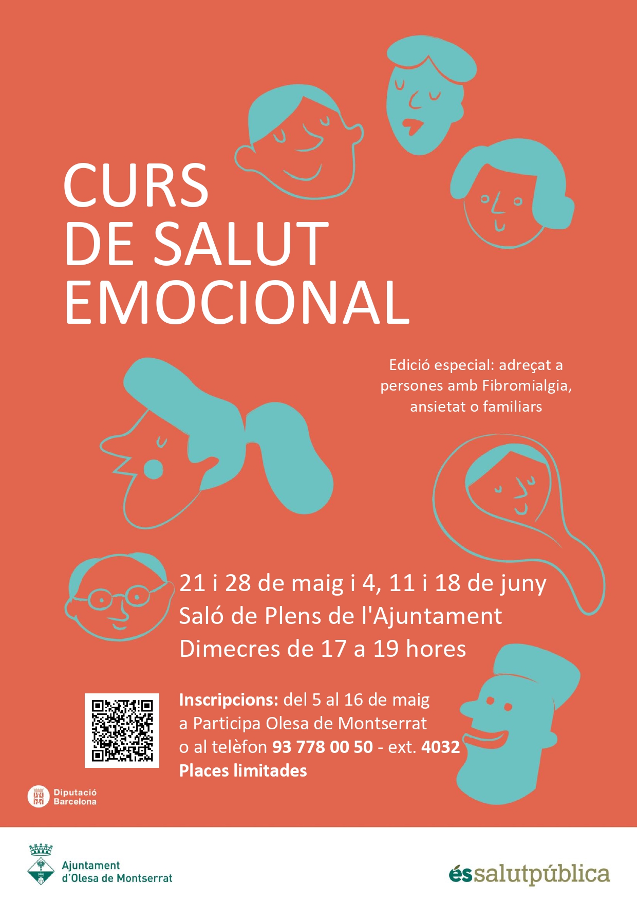 Cartell del curs de salut emocional de maig de 2025