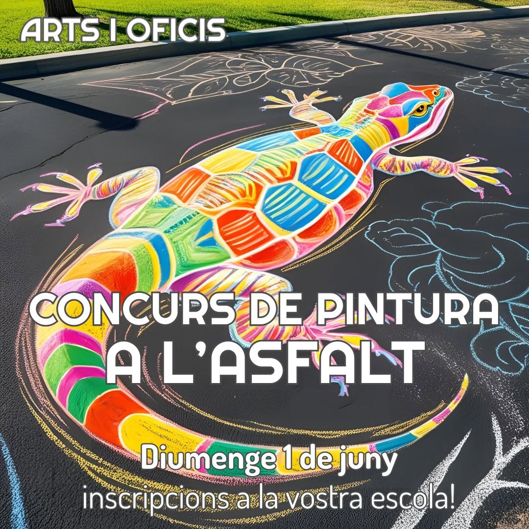 Cartell del concurs de pintura a l'asfalt 2025