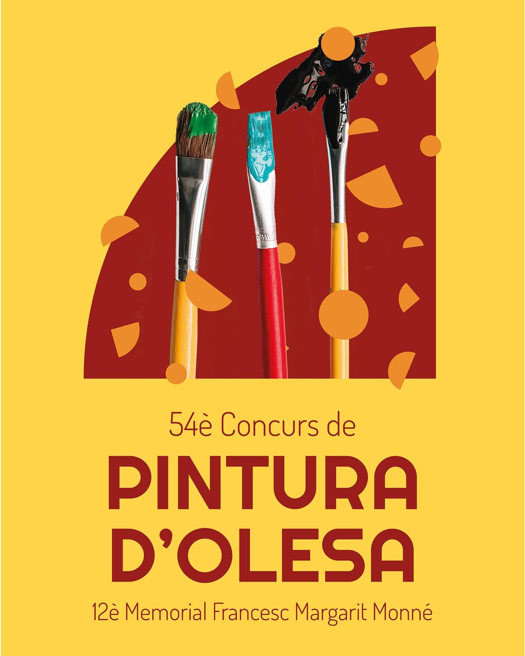 Cartell del 54è Concurs de pintura d'Olesa, juny 2025