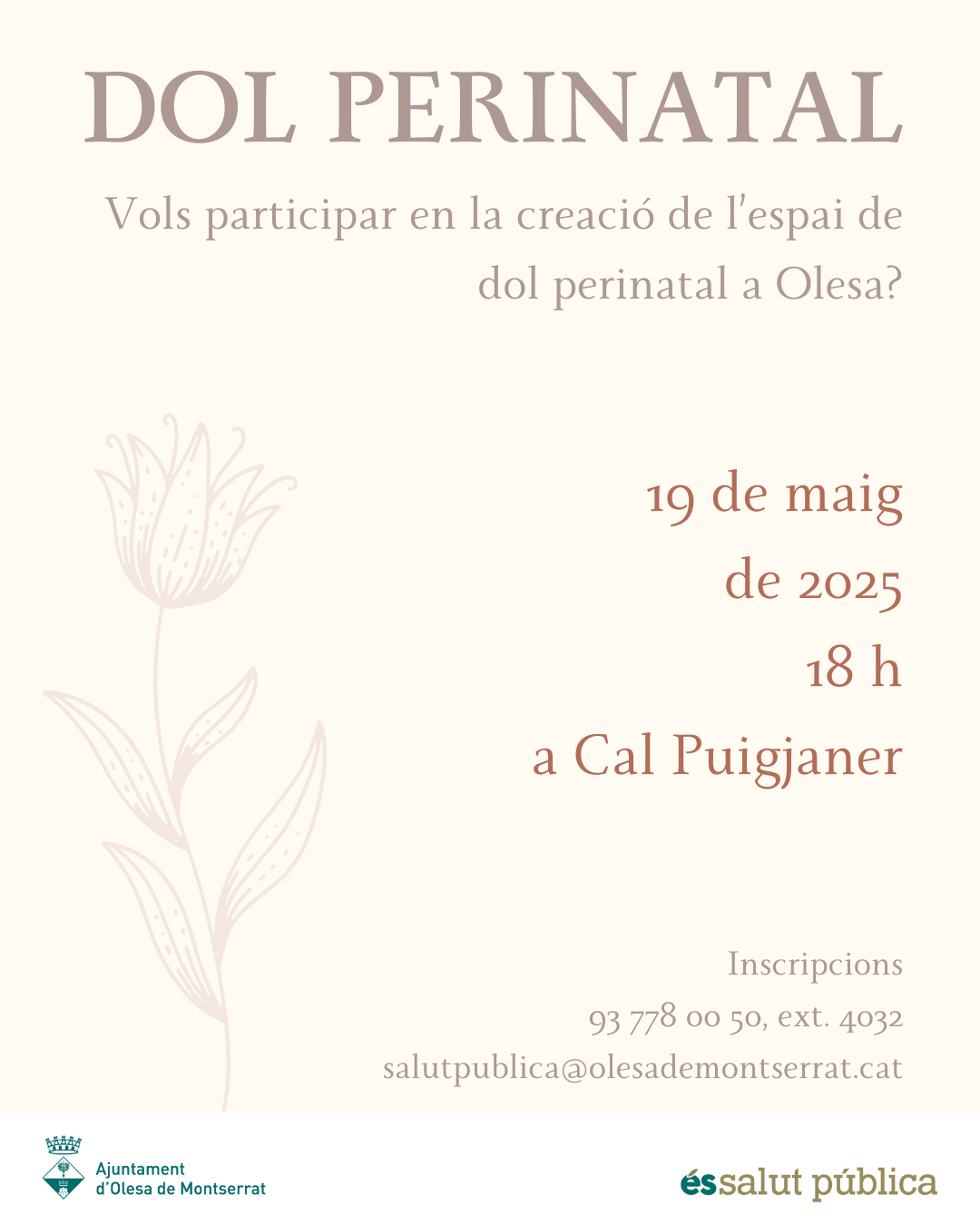 Cartell de la segona trobada del grup de dol perinatal