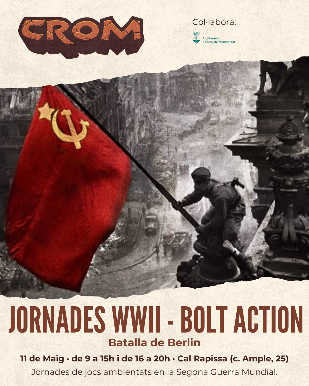 Cartell de les Jornades de 2a Guerra Mundial 2025 del CROM