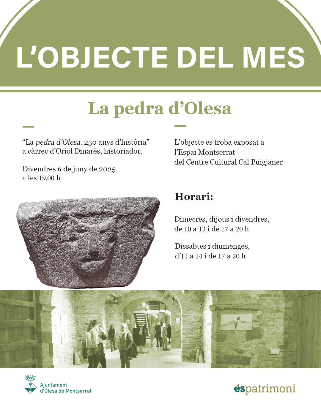 Cartell de l'objecte del mes de juny de 2025