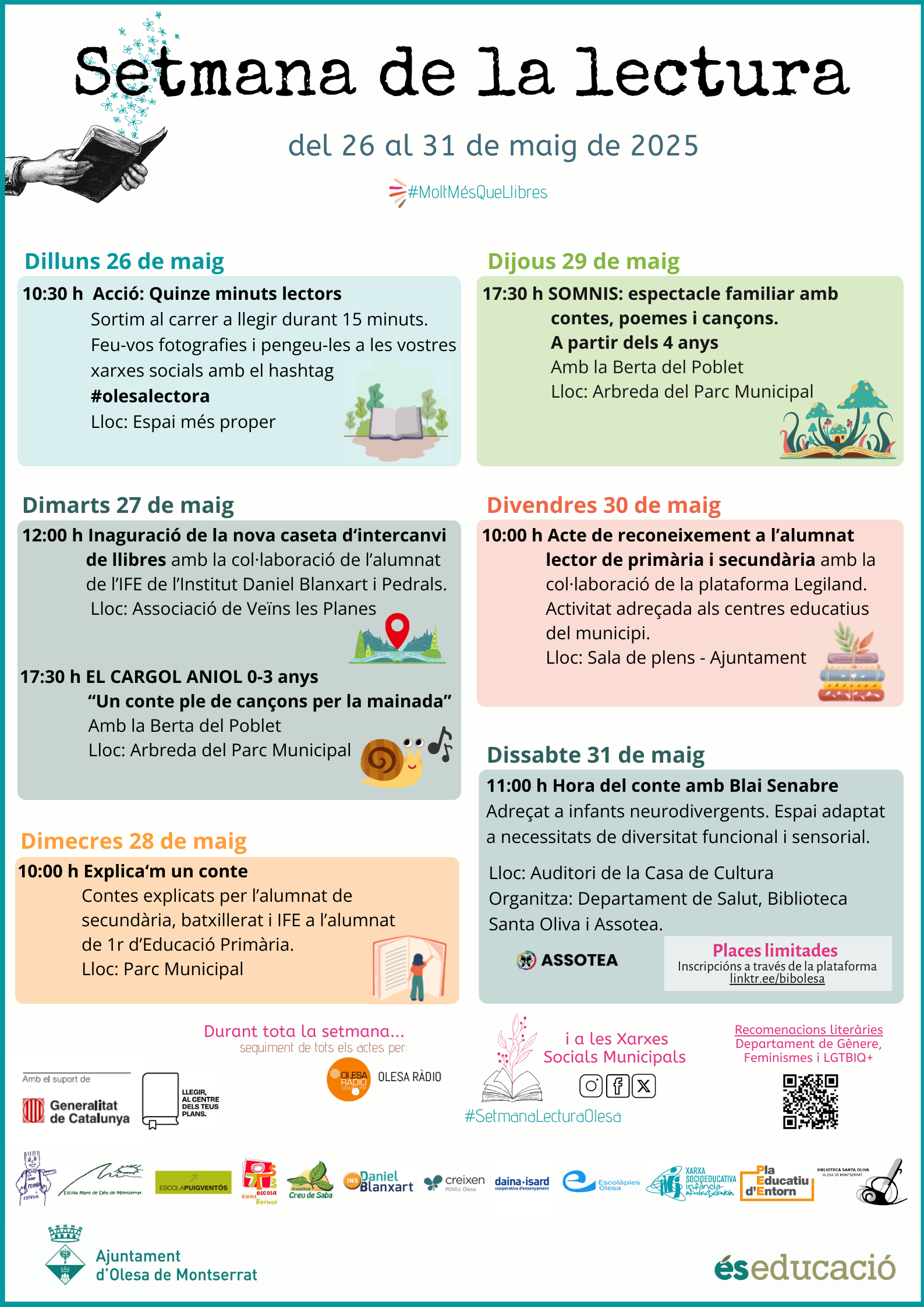 Cartell de la Setmana de la Lectura de 2025