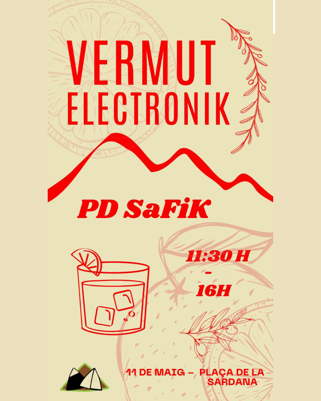 Cartell del Vermut electronik del Cau pel maig de 2025