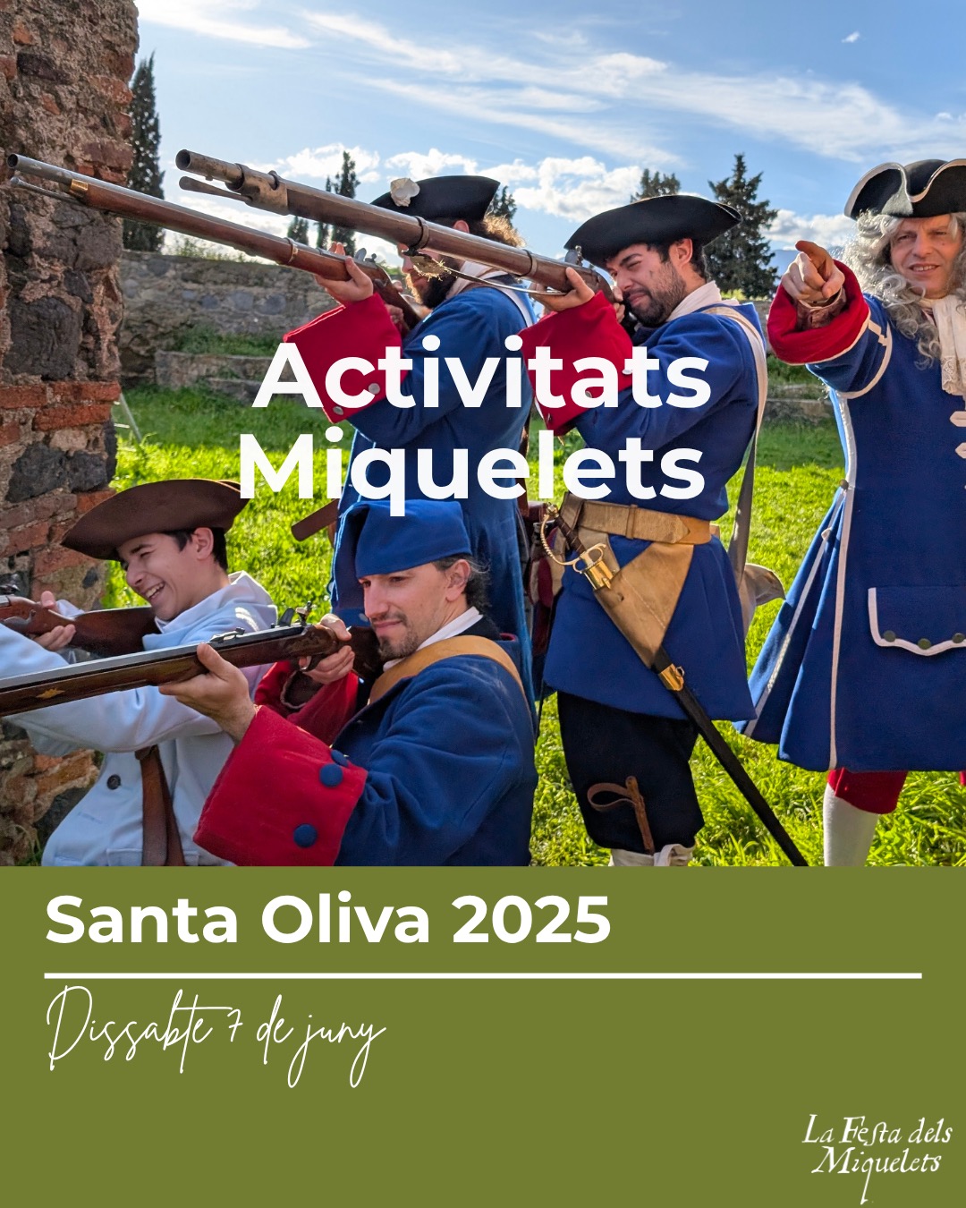 Cartell del campament de Miquelets per Santa Oliva 2025