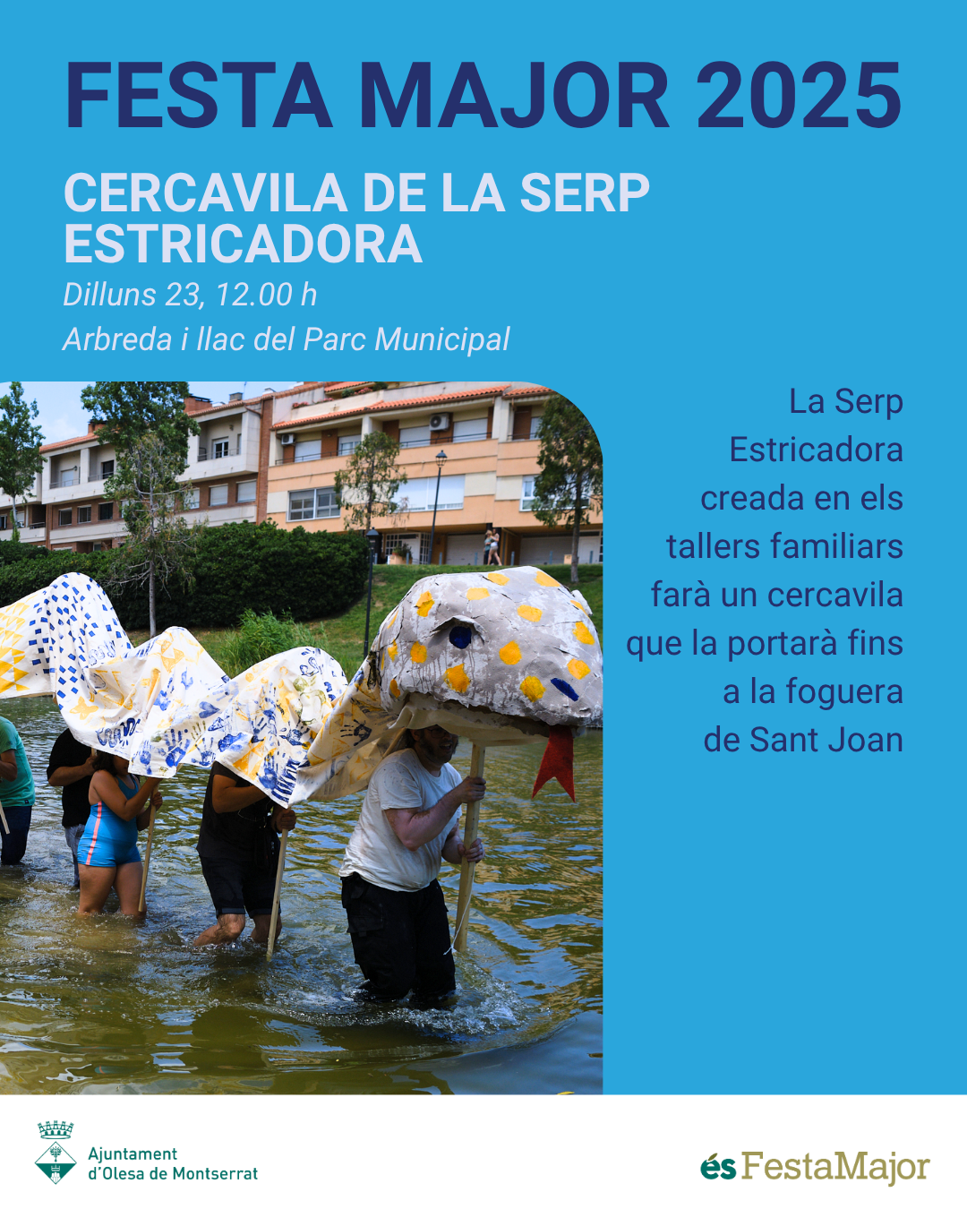 Cartell del cercavila de la Serp Estricadora de la Festa Major 2025