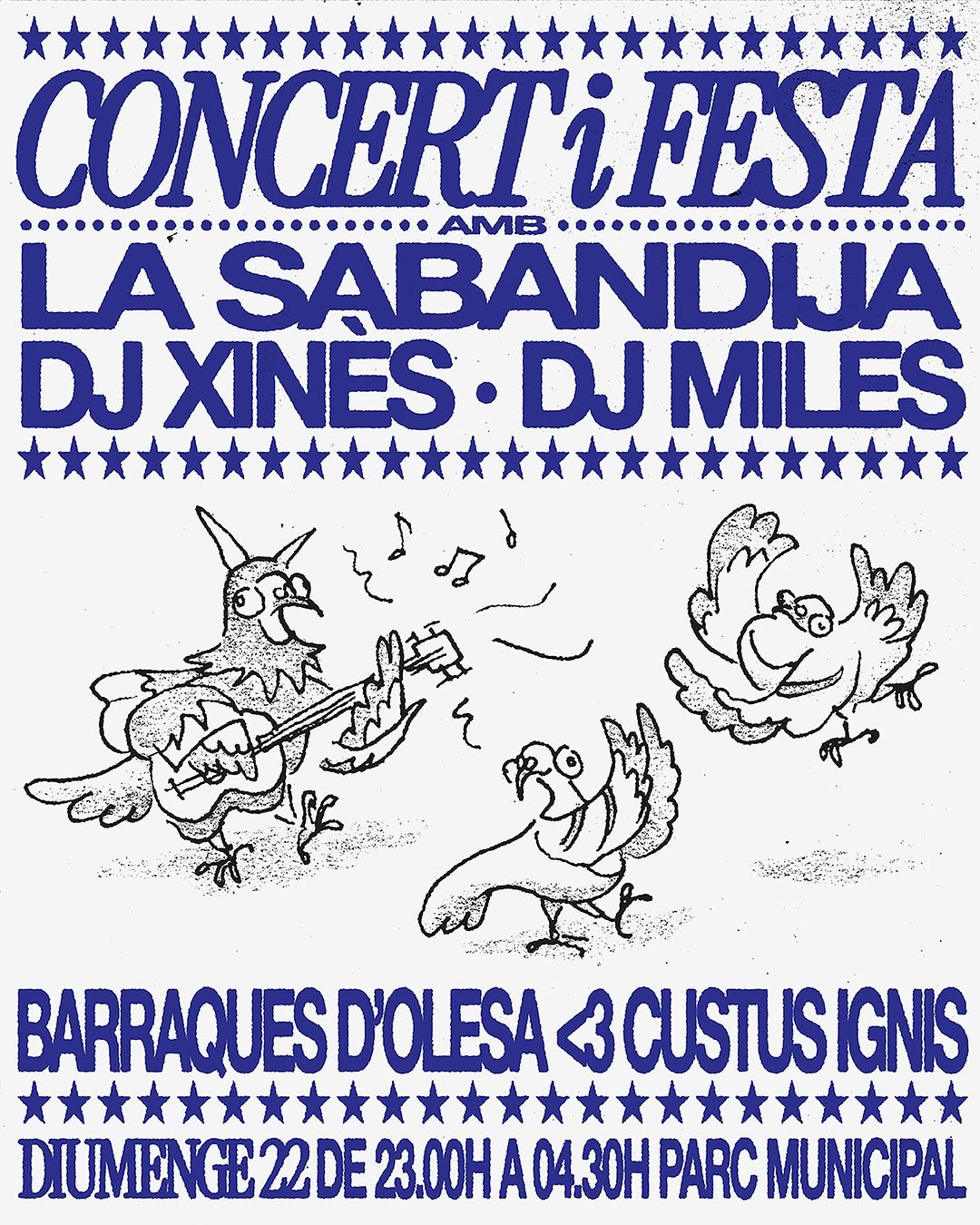 Cartell del concert de barraques de la Festa Major 2025