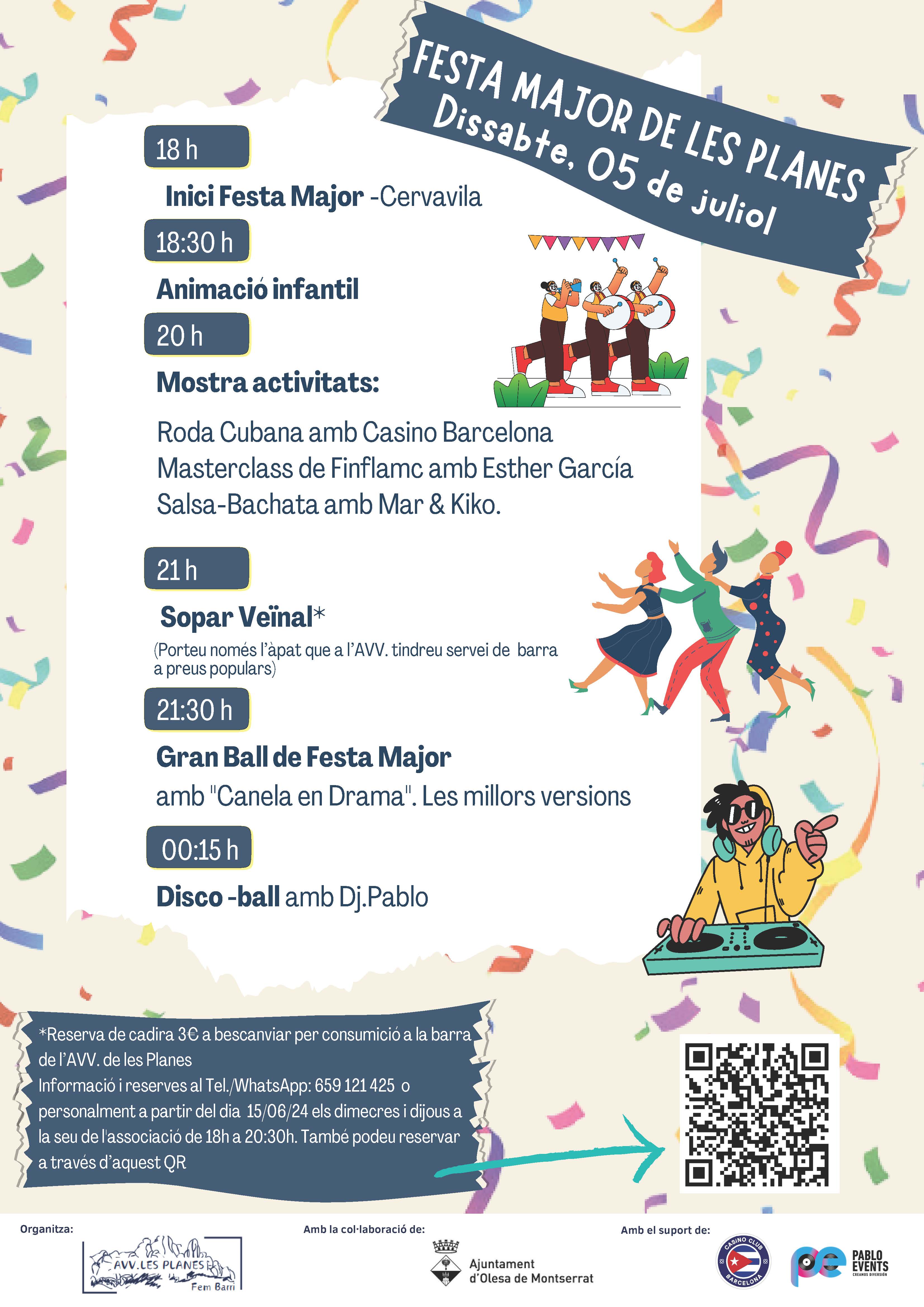 Cartell de la Festa Major de les Planes de 2025