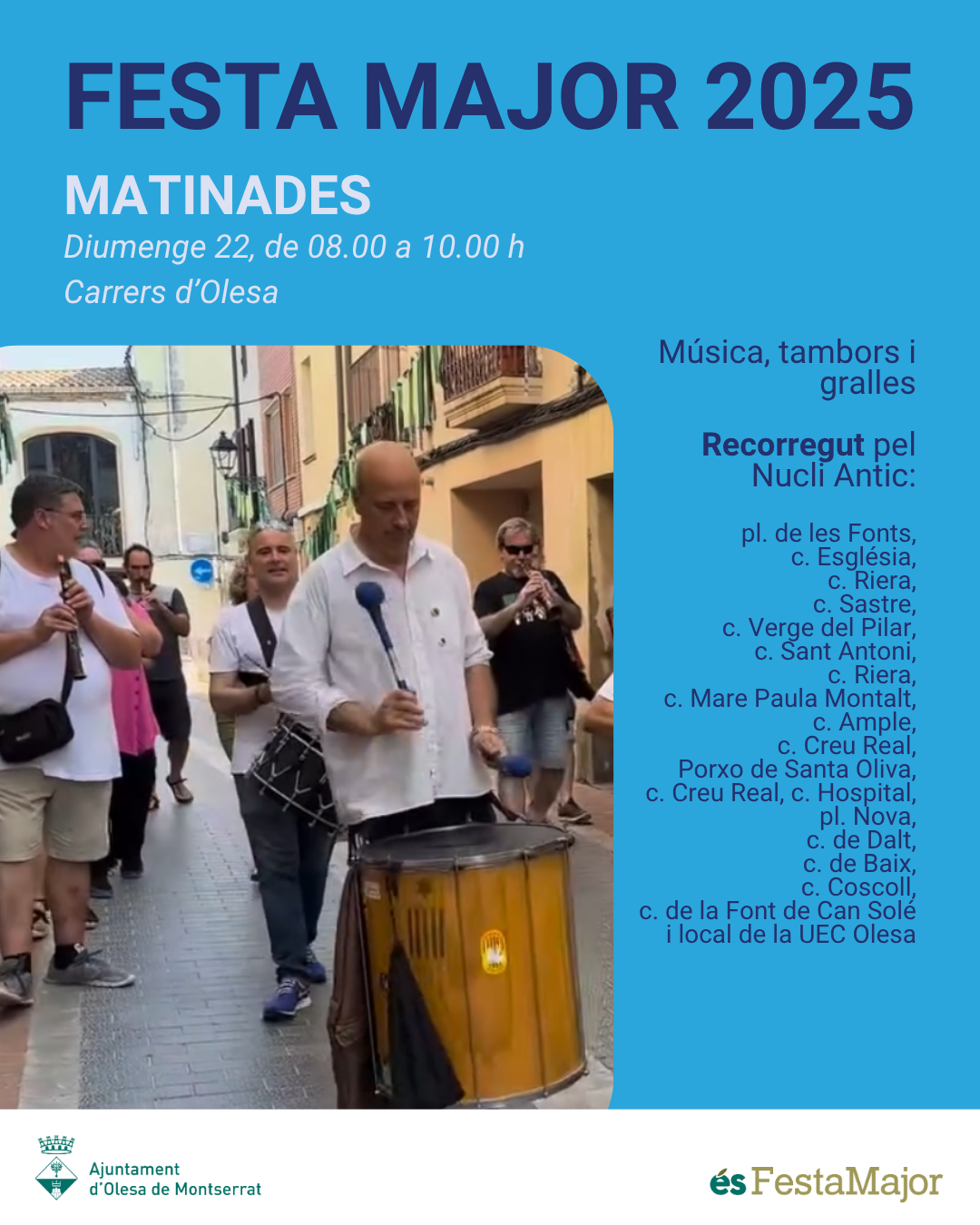 Cartell de les Matinades de la Festa Major de 2025