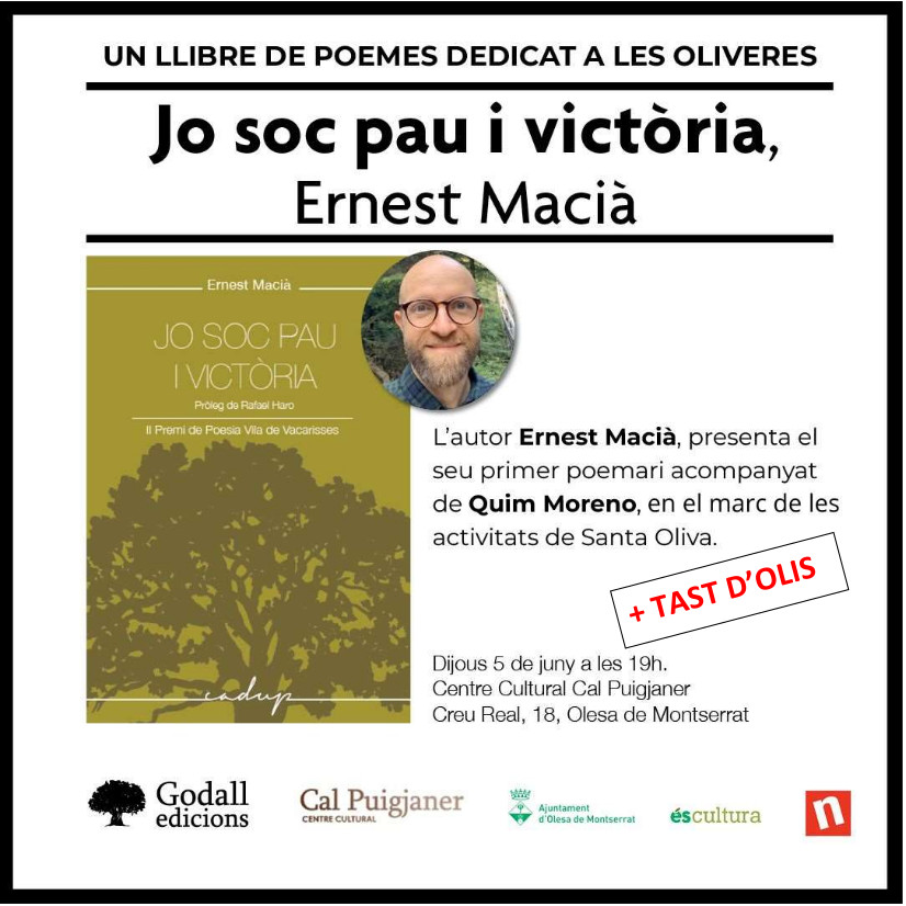 Cartell de la presentació de llibre Jo soc pau i victòria pel juny de 2025