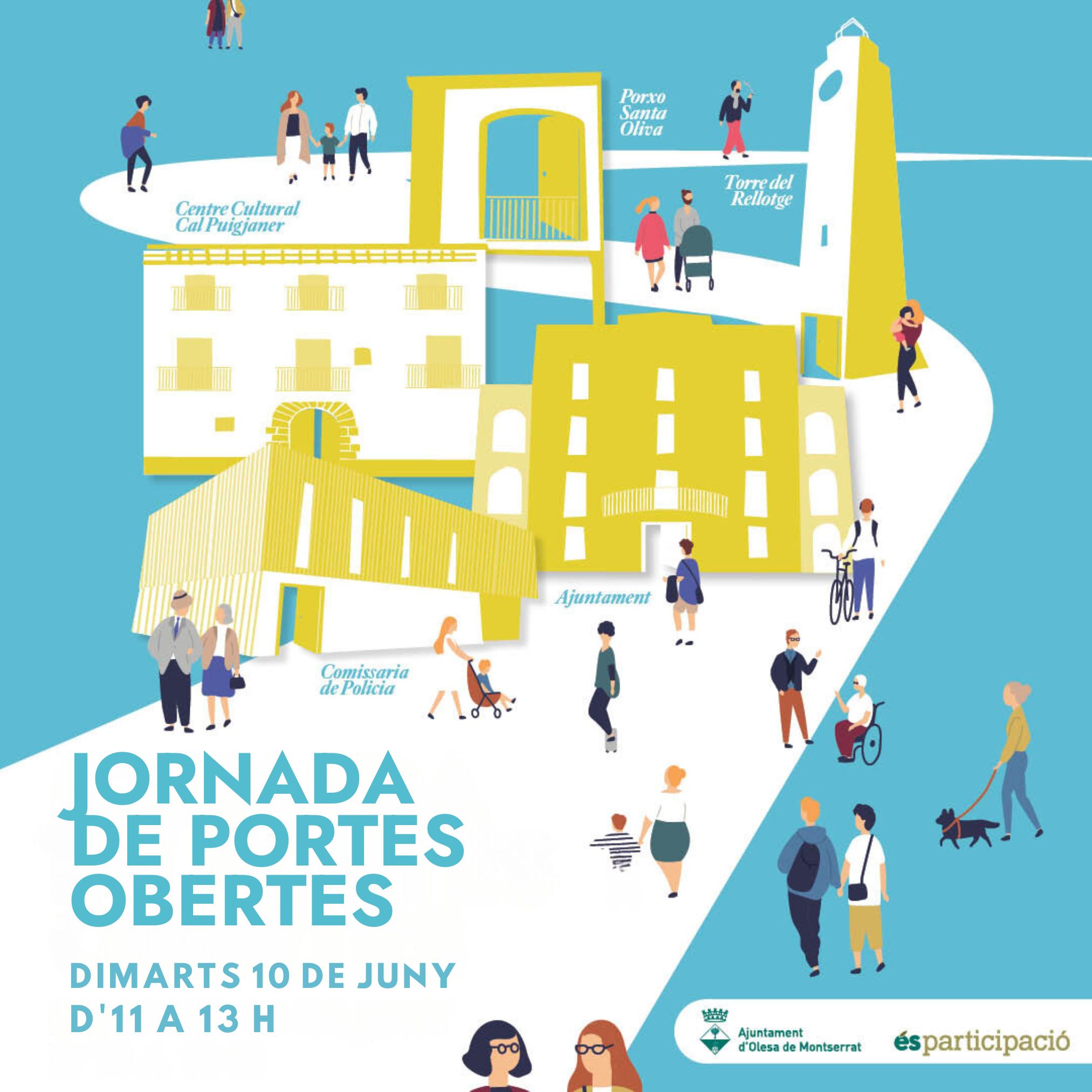 Cartell per a xarxes socials de la Jornada de Portes Obertes de Santa Oliva 2025