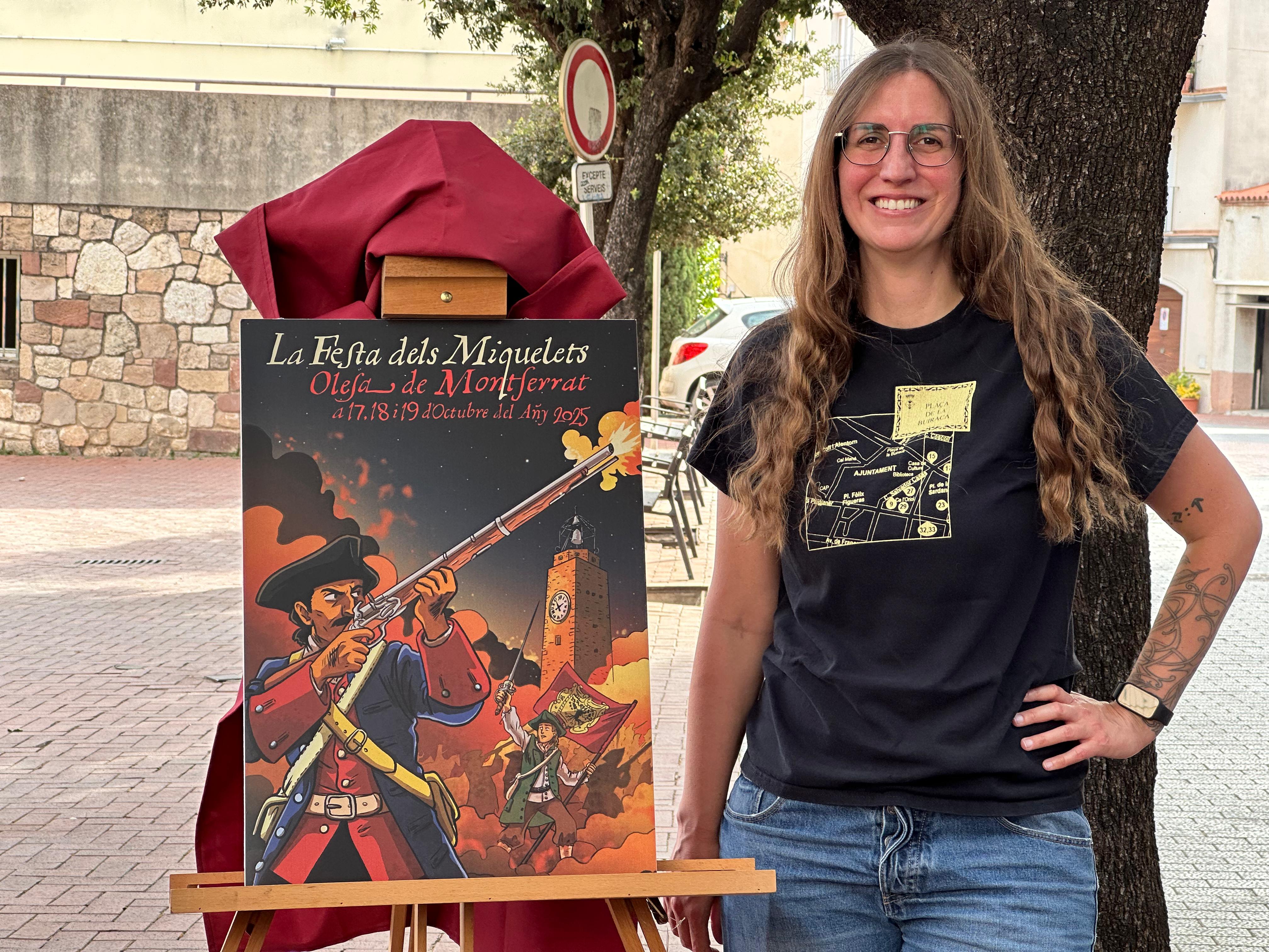 La il·lustradora Jenifer Ambròs presenta la seva obra pel cartell de la 18a Festa dels Miquelets