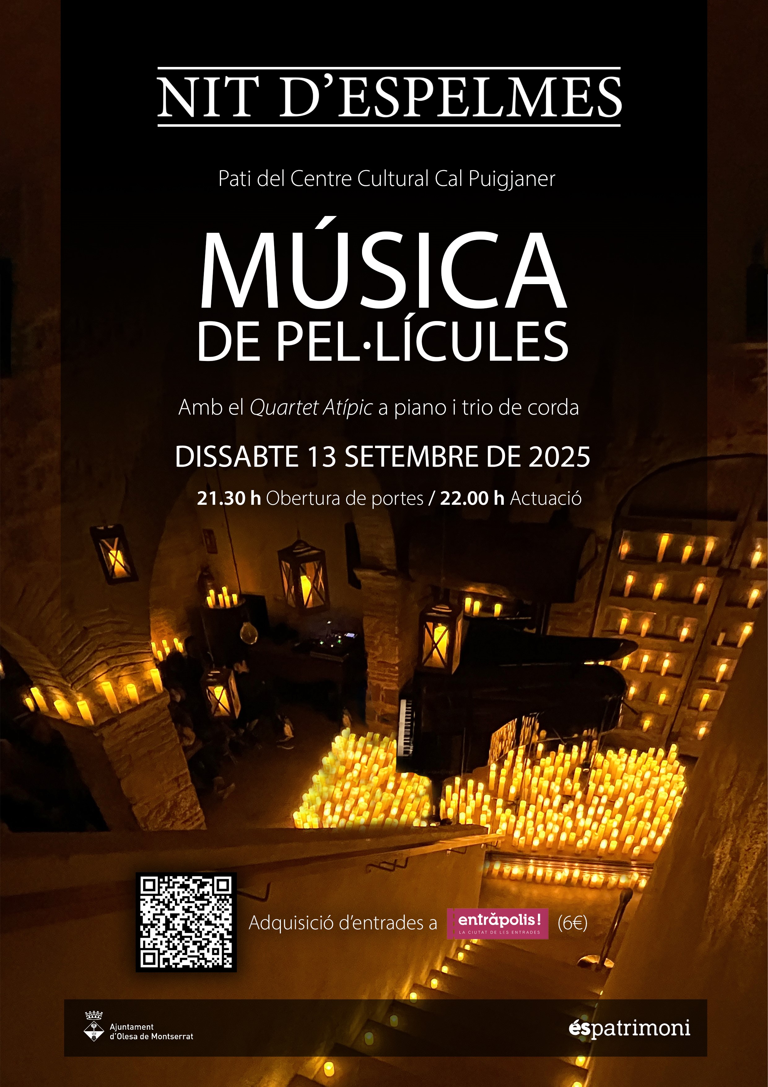 Cartell de la Nit d'Espelmes de setembre de 2025