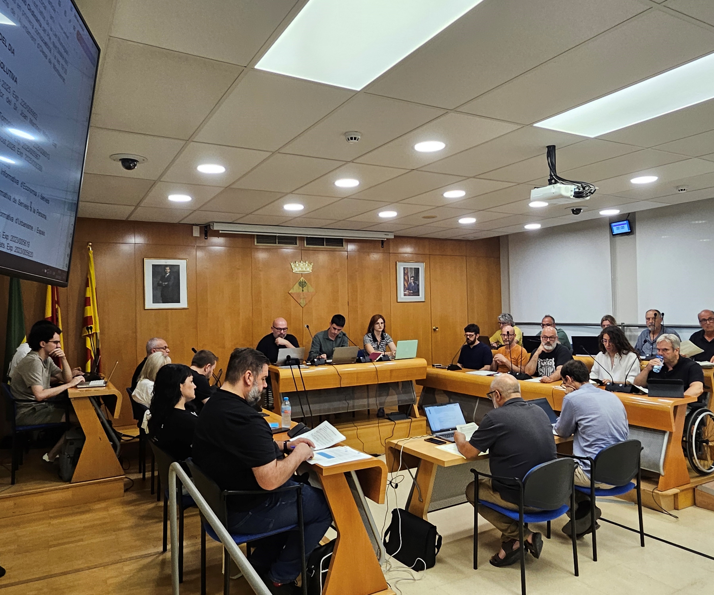 Fotografia d'un dels moments del ple de juliol de 2025