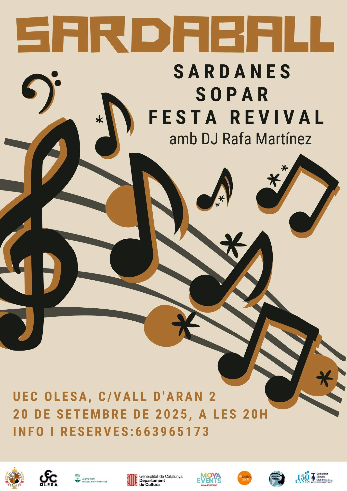 Cartell del Sardaball previst pel setembre 2025