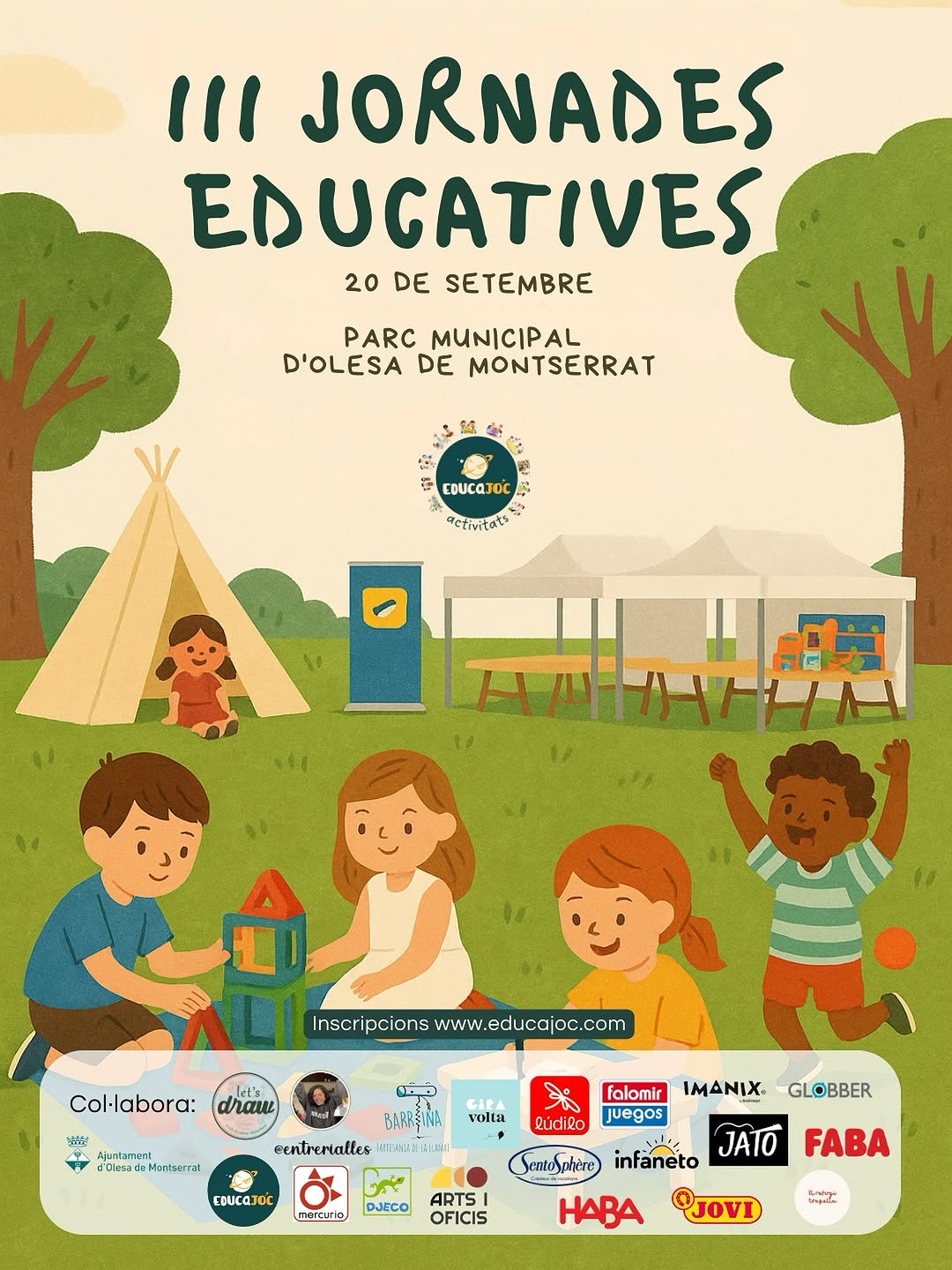 Cartell de les terceres Jornades Educatives pel setembre de 2025
