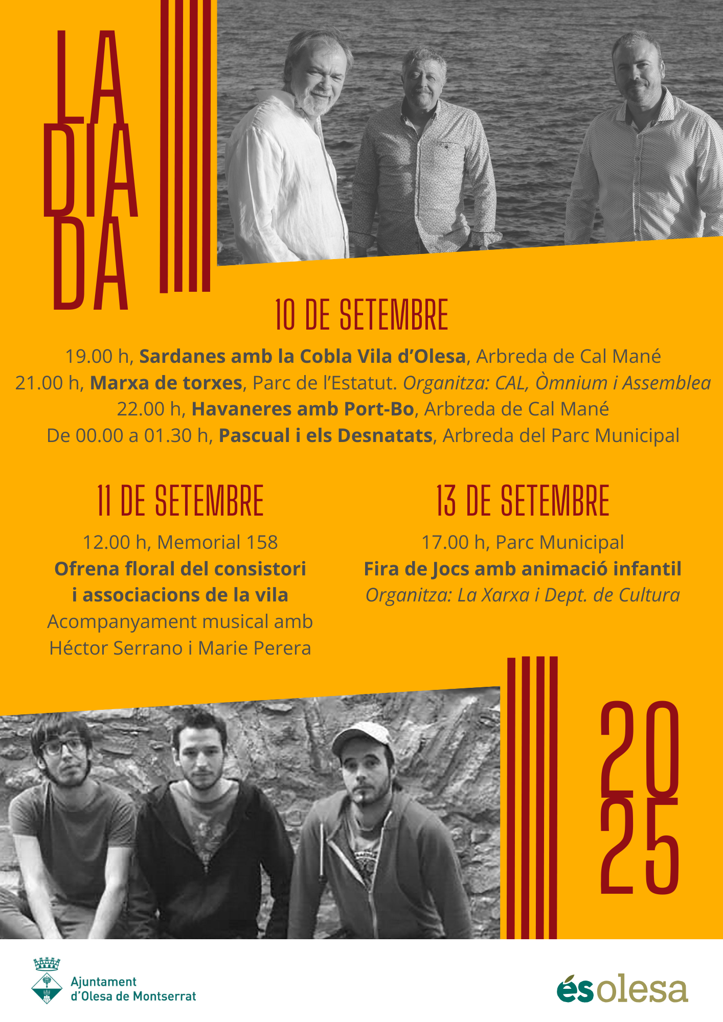 Cartell dels actes per la Diada de Catalunya del 2025