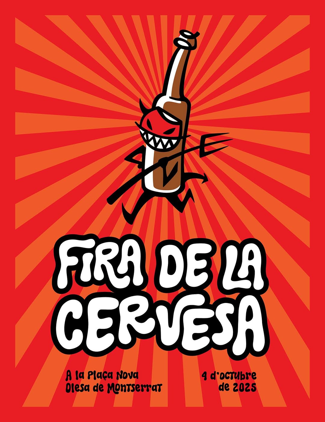 Cartell de la Fira de la Cervesa d'Olesa organitzada pels Custus Ignis l'octubre de 2025