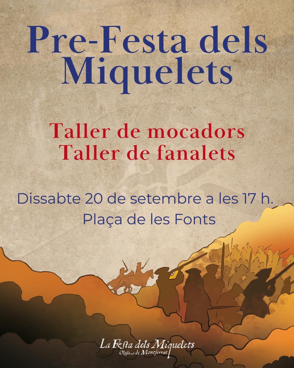 Cartell de la Pre-festa dels Miquelets del 2025