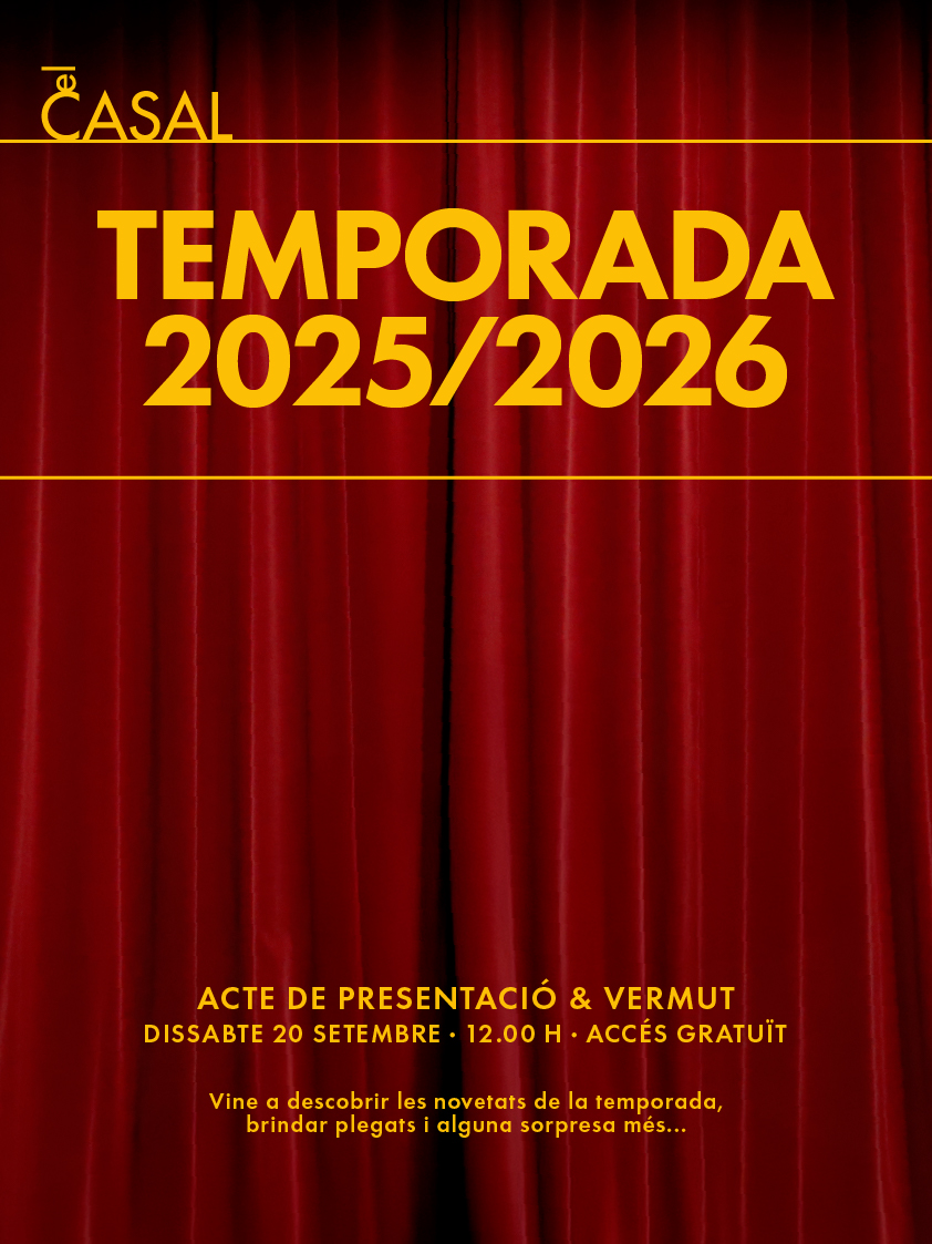 Cartell de la presentació de la temporada 2025-2026 del Casal d'Olesa