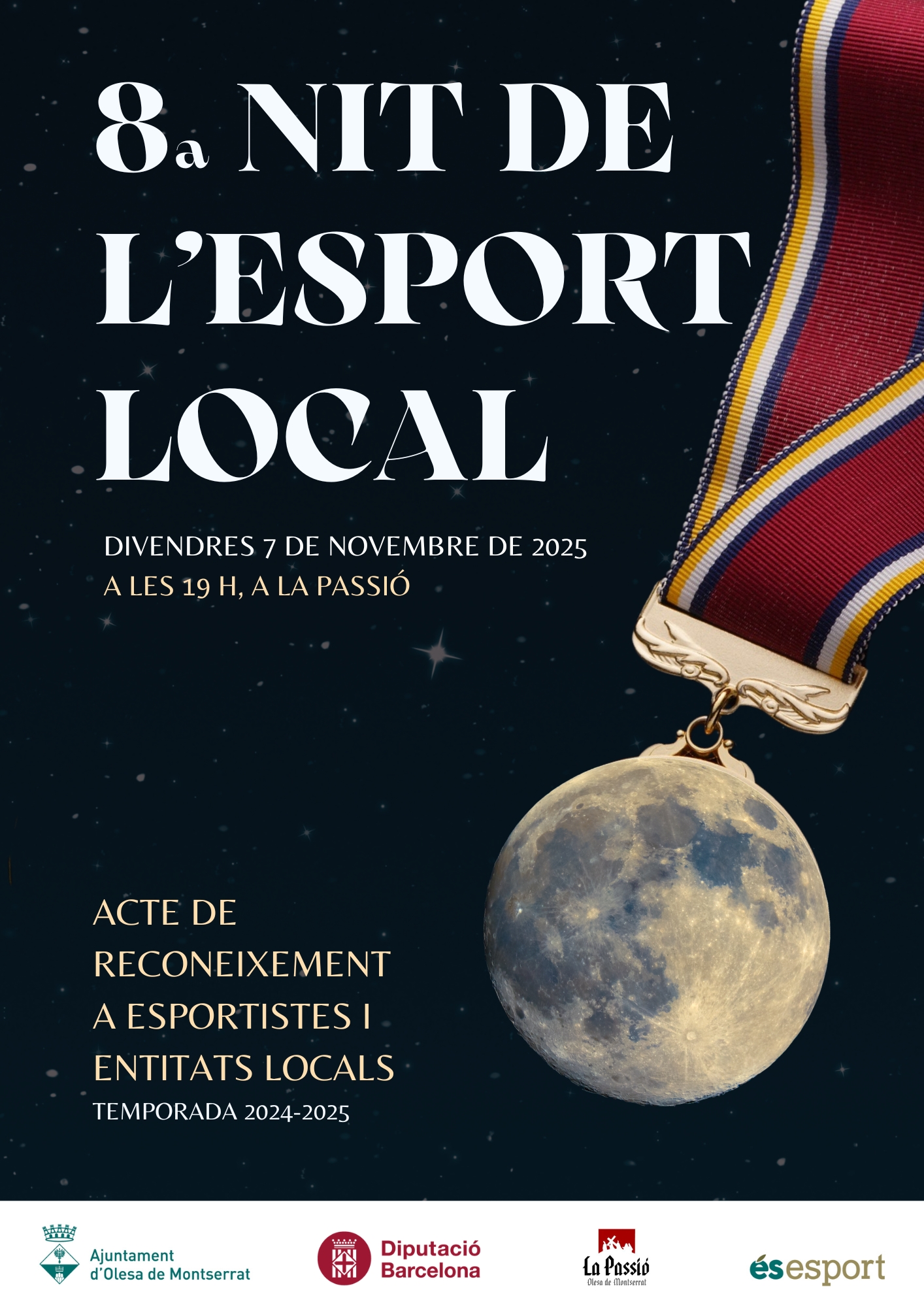 Cartell de la Nit de l'Esport Local 2025