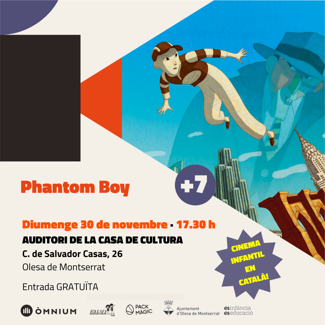 Cartell del Cinexic de novembre de 2025 amb la pel·lícula Phantom Boy
