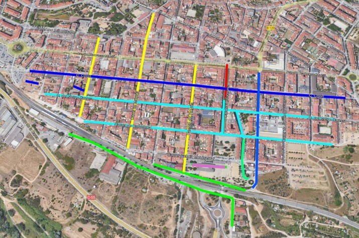 Mapa dels treballs de poda del 19/01 al 24/01.