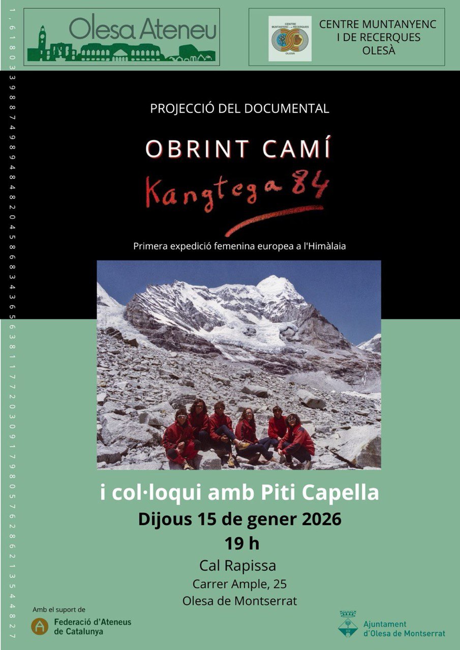 Cartell de la projecció del documental Obrint camí: Kantega 84